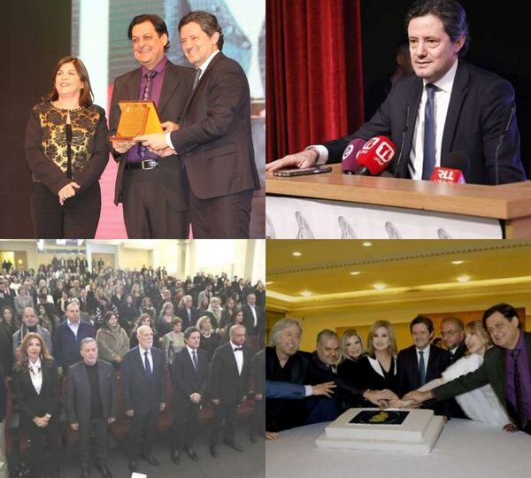 تكريم الإعلامي أندريه داغر بدرع الإبداع والتميز بحضور وزير الإعلام