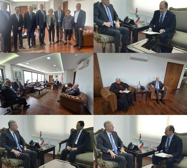 وزير الخارجية يوسف رجّي يبحث العلاقات الثنائية مع سفراء ووفود دبلوماسية