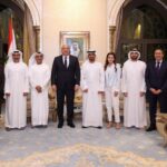 الرئيس عون التقى السفير  دندن والعاملين في السفارة في ابو ظبي وتحدث مع رؤساء تحرير الصحف الاماراتية