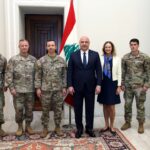 الرئيس عون خلال استقباله الرئيس الجديد للجنة الاشراف على تنفيذ آلية وقف إطلاق النار:  لمواصلة الضغط على إسرائيل لوقف اعتداءاتها والانسحاب من التلال التي تحتلها وإعادة الاسرى