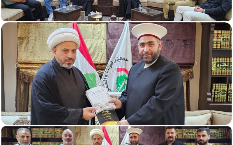 الشيخ الدكتور القطان استقبل الشيخ الخفاجي على رأس وفد من الجمهورية العراقية