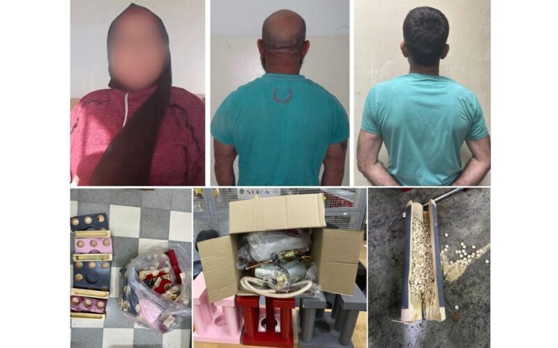 مكتب مكافحة المخدّرات المركزي يوقف سيّدة وشخصَين حاولوا تهريب “كبتاغون” بواسطة طرد بريدي.