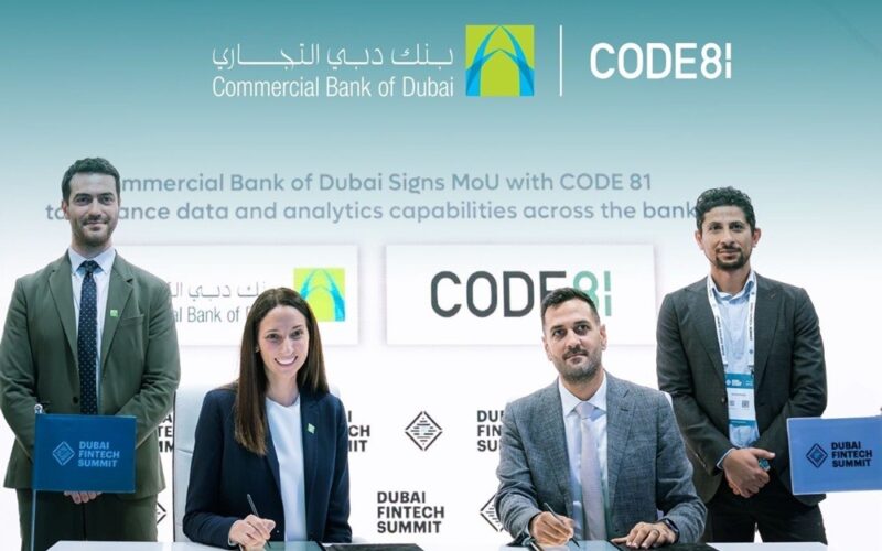 كود 81″ وبنك دبي التجاري يوقّعان مذكرة تفاهم استراتيجية لتسريع التحوّل الرقمي عبر تحليلات البيانات المتقدمة