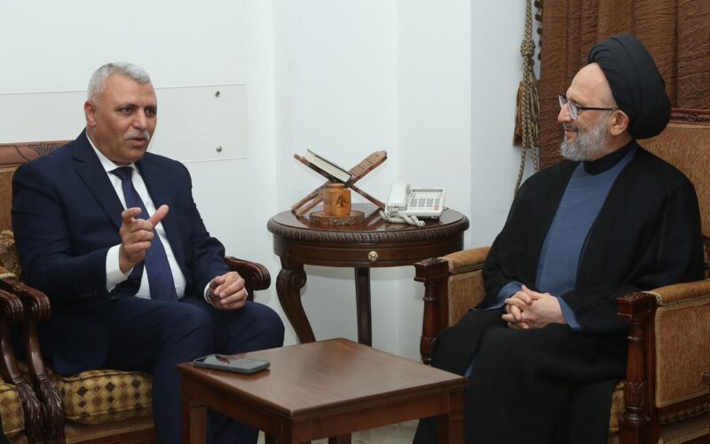 اللواء شقير قدّم واجب العزاء للسيد علي فضل الله بوفاة حرَم المرجع فضل الله