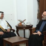 العلامة فضل الله استقبل البخاري والعريضي ووفدا باسم الحريري وشخصيات معزية بوالدته