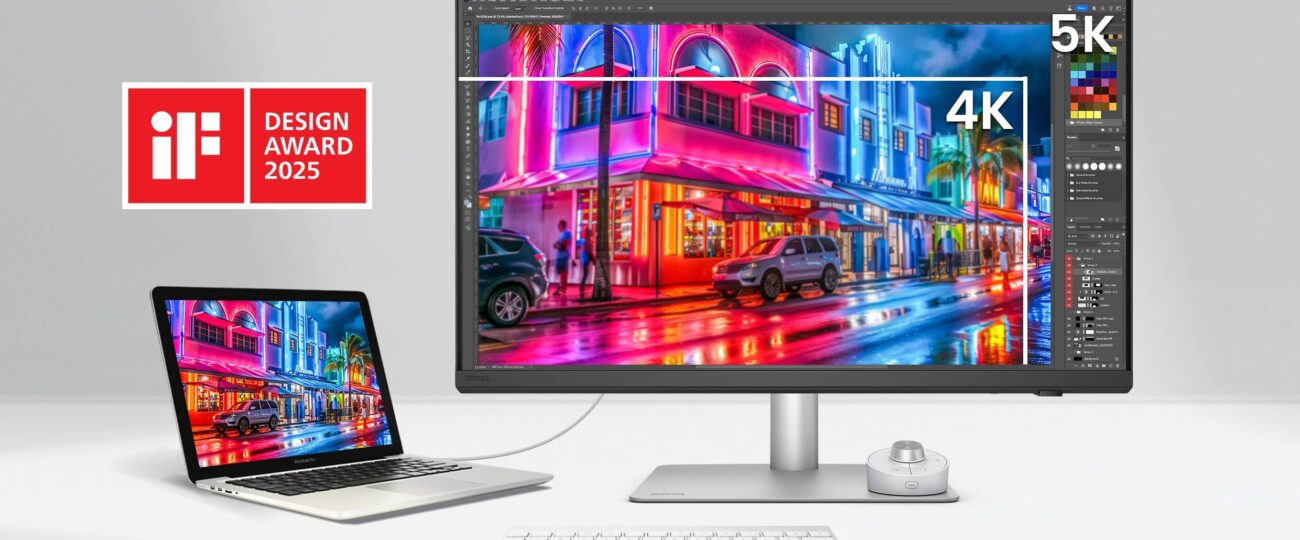 بينكيو تطلق أولى شاشاتها للمصمّمين بدقة 5K وأول شاشة في العالم للمصمّمين بدقة 4K ومعدل تحديث 144 هيرتز