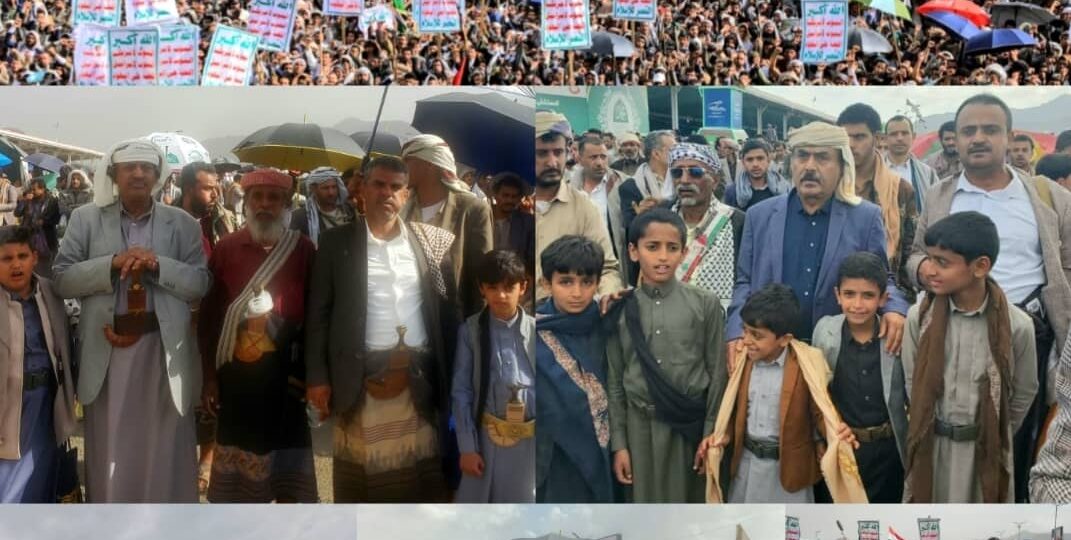 خروج واسع بالعاصمة صنعاء في مسيرة “نصرة لغزة .. مسيراتنا مستمرة وعملياتنا متصاعدة”