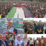 مسيرة مليونية بالعاصمة صنعاء تحت شعار ” ثبات مع غزة وجهوزية واستنفار في مواجهة العدوان”