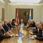 إجتماع مجلس إدارة الإتحاد الدولي لرجال وسيدات الأعمال اللبنانيين MIDEL  برئاسة البروفيسور فؤاد زمكحل مع وزير المال اللبناني ياسين جابر